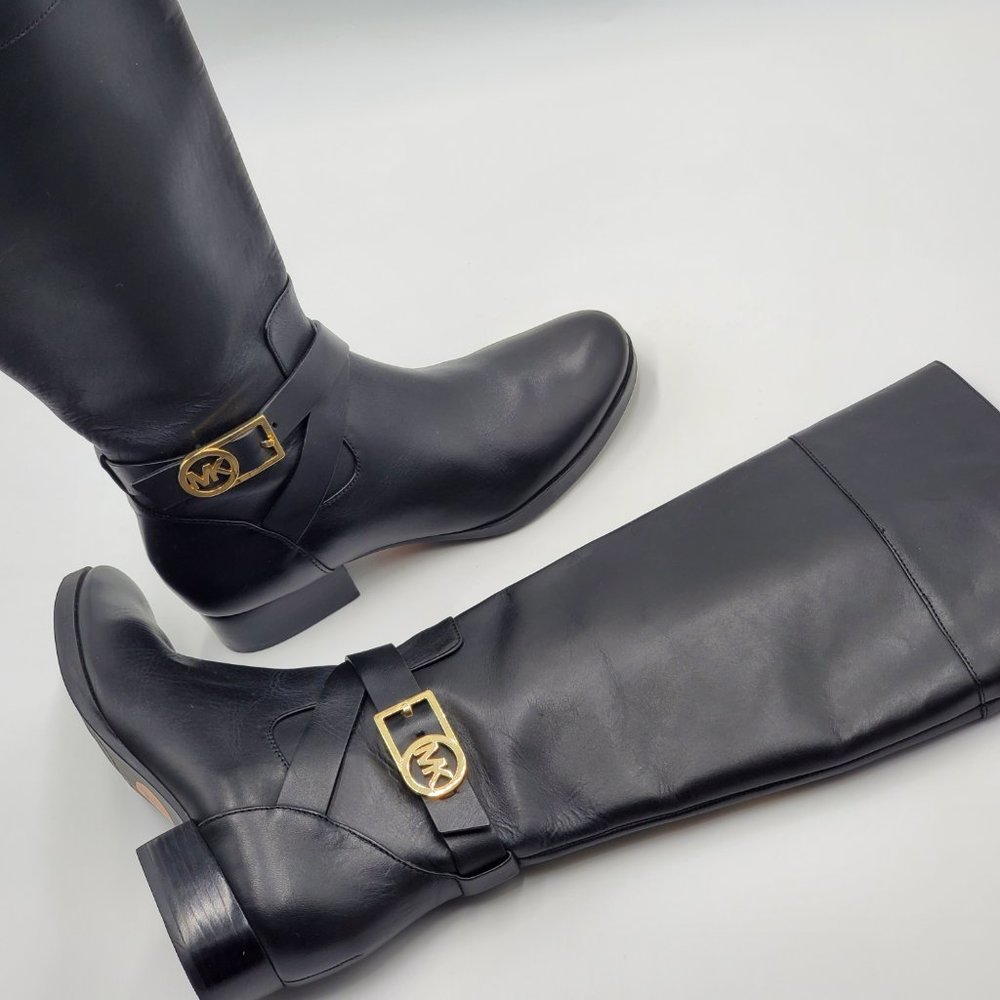 MICHAEL Michael Kors Tall Leather Riding Boots - Picture 16 of 16